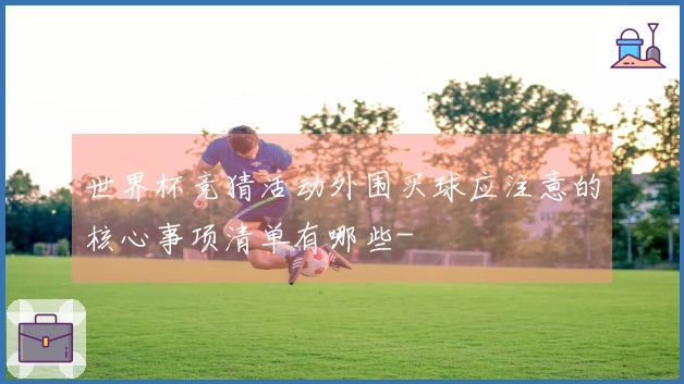 世界杯竞猜活动外围买球应注意的核心事项清单有哪些-